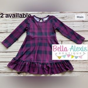 6/12m Purple and Navy Dress